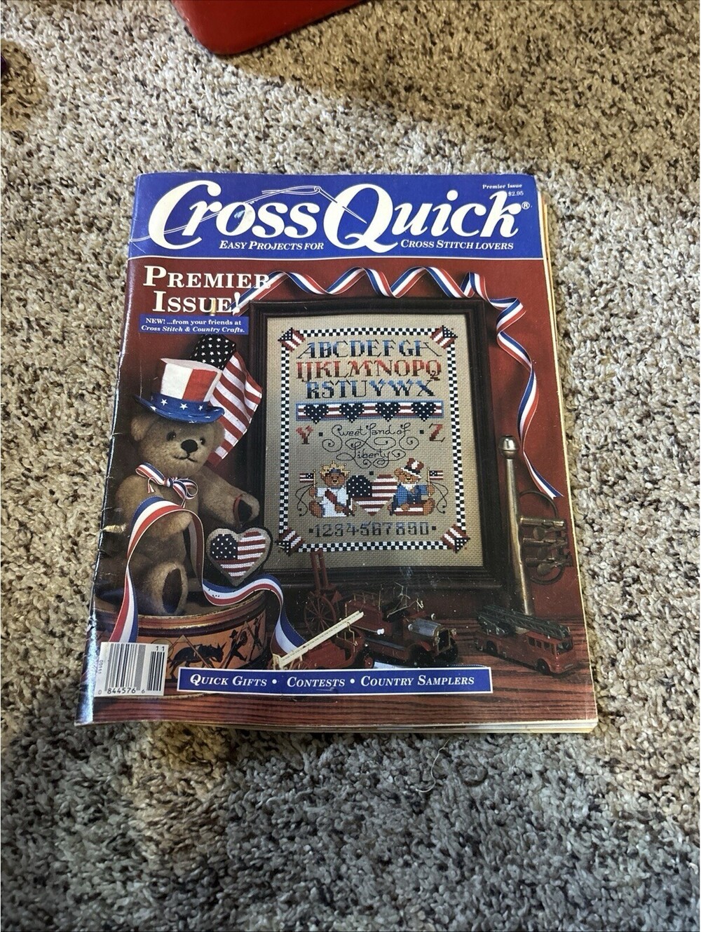 Cross Quick Cross Stick Magazine Premier Issue Vintage 1988